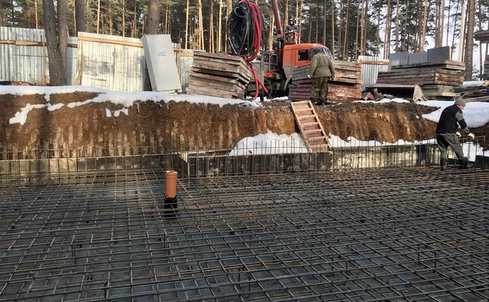 Подготовка к заливке бетона