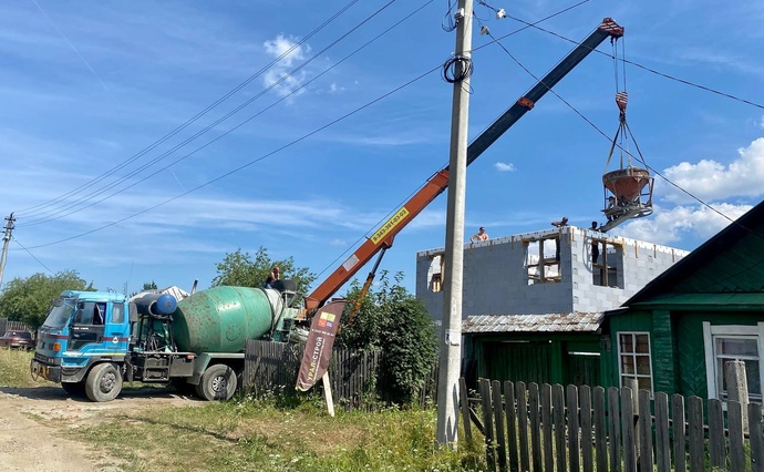 Бетонирование армопояса
